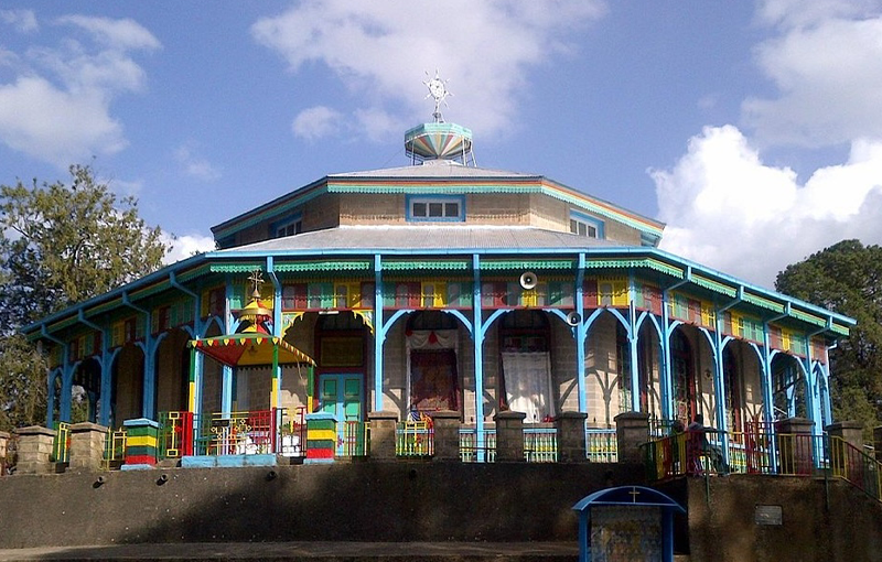 a picture of entoto st. maryam church